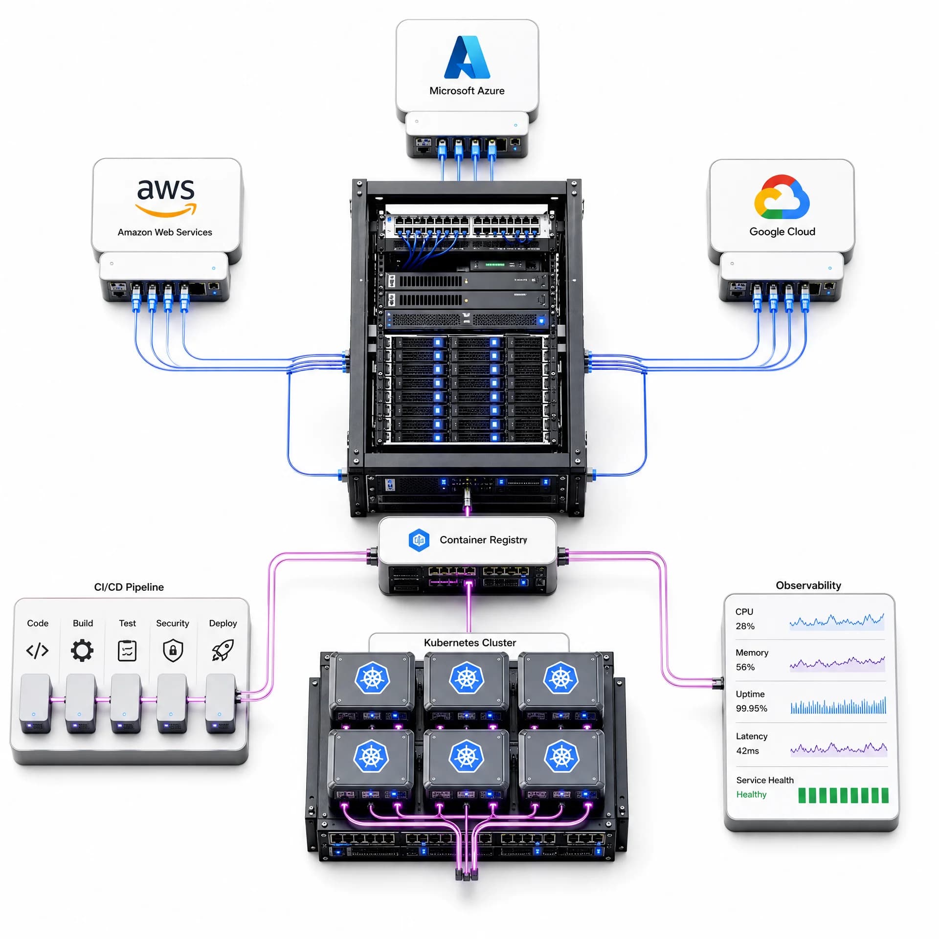 Futuristic Cloud & DevOps Infrastructure Architecture